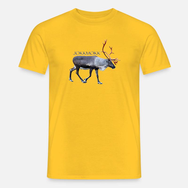 Jokkmokk - Männer T-Shirt - Gelb