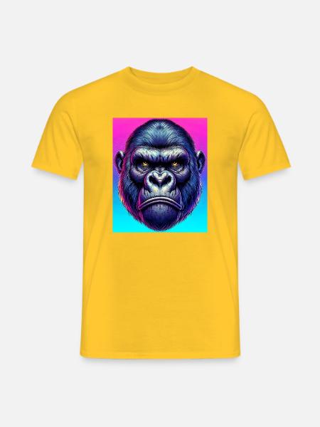 gorille - T-shirt homme - jaune