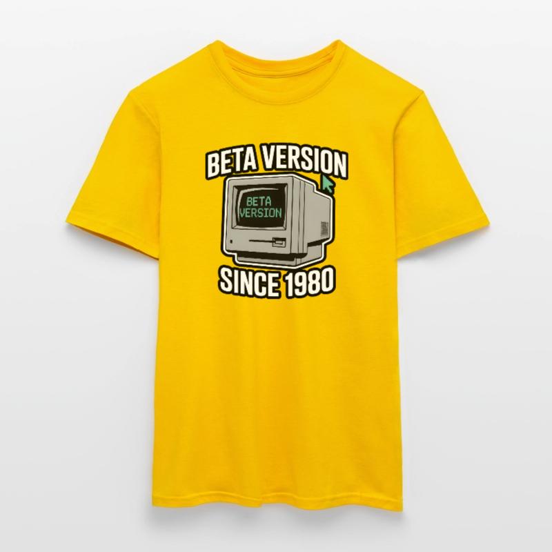 Retro Computer Beta Version Design Männer T-Shirt