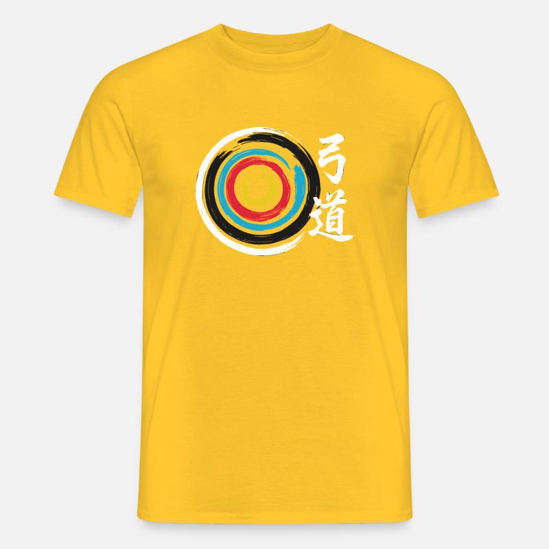 Bogenschießen | Weg des Bogens - Männer T-Shirt - Gelb