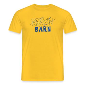 Bärn statt Berlin - Männer T-Shirt - Gelb - Vorne - AI Model Male 178 dark (178cm)