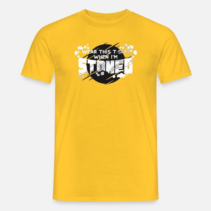 Comic Bold Statement T-Shirt Design - Men’s T-shirt - yellow