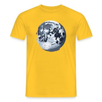 Lune - T-shirt homme - jaune - Devant - AI Model Male 178 dark (178cm)
