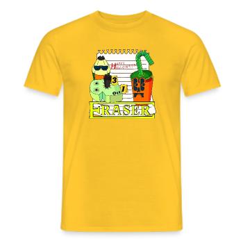 GOMME - T-shirt homme - jaune - Devant - AI Model Male 178 dark (178cm)