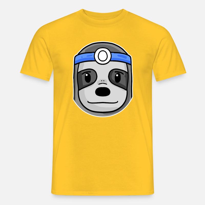 Faultier Arzt Tierarzt - Männer T-Shirt - Gelb