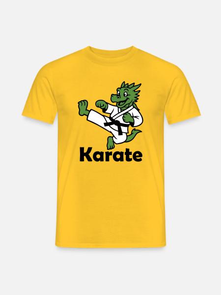 Karaté Dragon - T-shirt homme - jaune