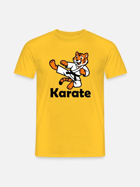 Karate Tiger - Men's T-Shirt - yellow