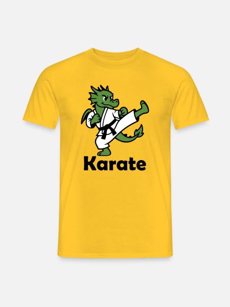 Karaté Dragon - T-shirt homme - jaune