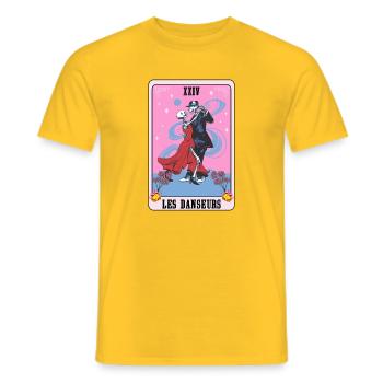 Dancers Passion Dance und Tarot Geschenkidee - Männer T-Shirt - Gelb - Vorne - AI Model Male 178 dark (178cm)