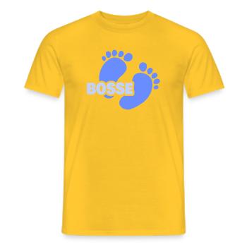Patrons - T-shirt homme - jaune - Devant - AI Model Male 178 dark (178cm)