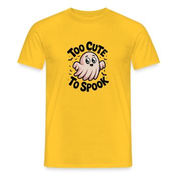Trop mignon pour effrayer - T-shirt homme - jaune - Devant - AI Model Male 178 dark (178cm)