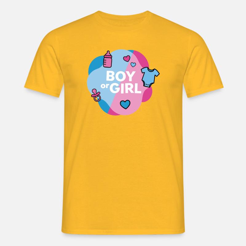 Geschlecht enthüllen Junge oder Mädchen - Männer T-Shirt - Gelb