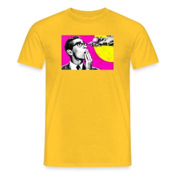 Retro Innovatives und surreales Denken - Männer T-Shirt - Gelb - Vorne - AI Model Male 178 dark (178cm)