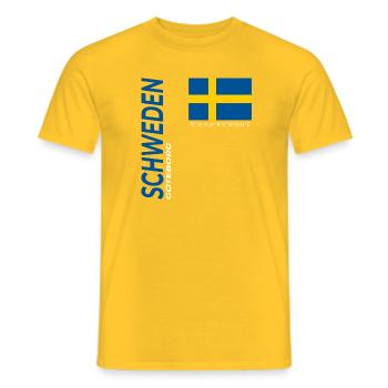 Goteborg - Männer T-Shirt - Gelb - Vorne - AI Model Male 178 dark (178cm)