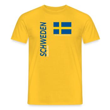Malmö - Männer T-Shirt - Gelb - Vorne - AI Model Male 178 dark (178cm)