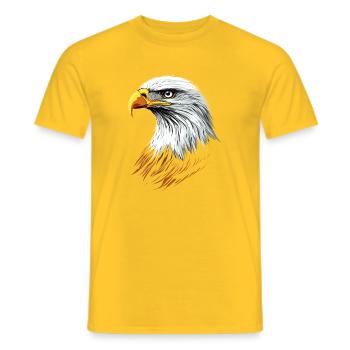 Eagle Bald Eagle Golden Eagle White-tailed Eagle - Men's T-Shirt - yellow - Front - AI Model Male 178 dark (178cm)