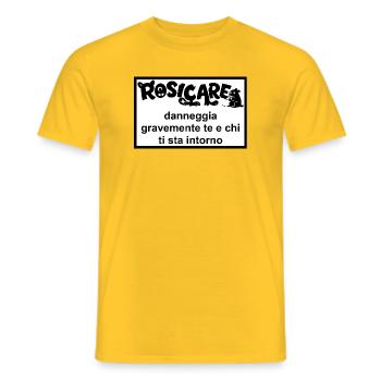 Design Humor Rosicone - Männer T-Shirt - Gelb - Vorne - AI Model Male 178 dark (178cm)