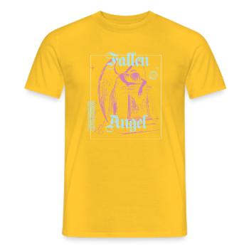 Himmlische Engelillustration - Männer T-Shirt - Gelb - Vorne - AI Model Male 178 dark (178cm)