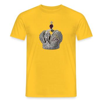 Crown of the Russian Empire - Men's T-Shirt - yellow - Front - AI Model Male 178 dark (178cm)