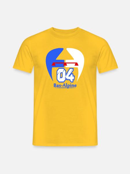 Bas-Alpine 04 logo - Men's T-Shirt - yellow