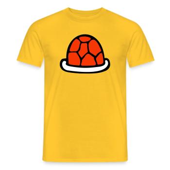 Carapace de tortue sans tortue jolie carapace - T-shirt homme - jaune - Devant - AI Model Male 178 dark (178cm)