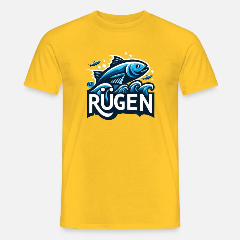 Ostsee Insel Rügen - Männer T-Shirt - Gelb
