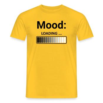 Mood Loading Stilvolles Design Ladestange - Männer T-Shirt - Gelb - Vorne - AI Model Male 178 dark (178cm)