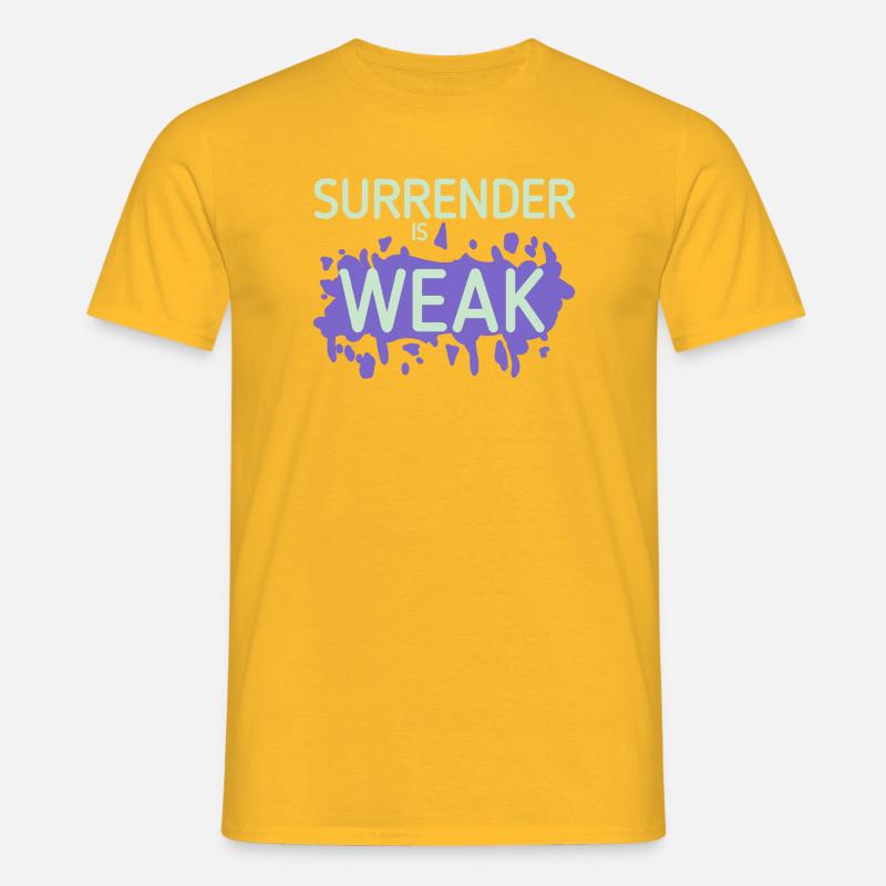 Devotion is weak splash - Men's T-Shirt - yellow