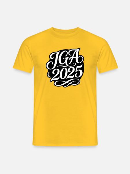 Jga 2025 Bachelor Party - Men's T-Shirt - yellow