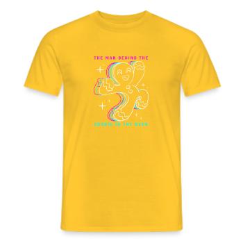 Schwangerschaft Geburt Lebkuchen Weihnachten - Männer T-Shirt - Gelb - Vorne - AI Model Male 178 dark (178cm)