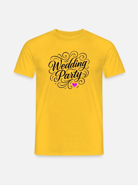 Wedding Party Wedding Party - Men's T-Shirt - yellow