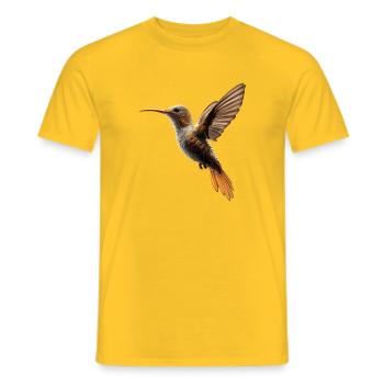 Colibri Colibri Colibri Oiseau Colibris Colibri mignon - T-shirt homme - jaune - Devant - AI Model Male 178 dark (178cm)
