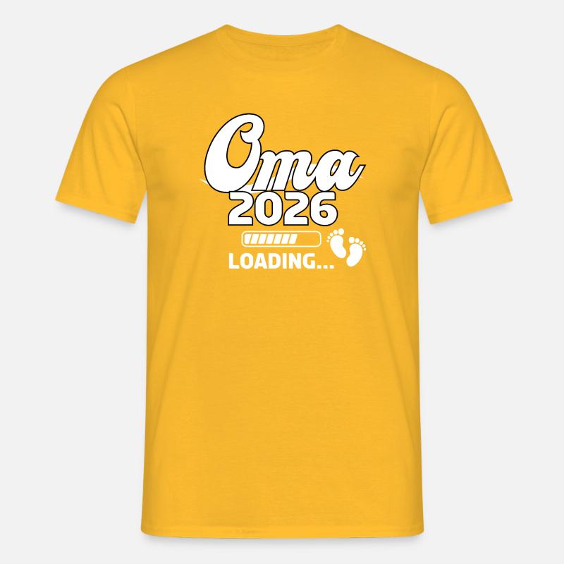 Oma 2026 Loading Design - Männer T-Shirt - Gelb