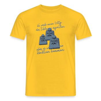 Chimie Chimiste Professeur de chimie Drôle de science - T-shirt homme - jaune - Devant - AI Model Male 178 dark (178cm)