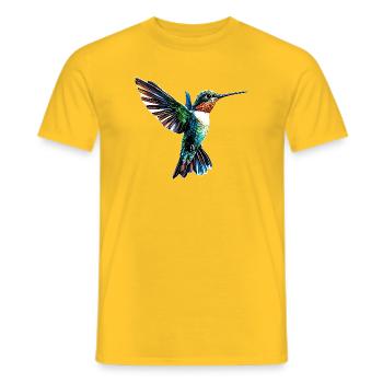 Colibri Colibri Colibri Oiseau Colibris Colibri mignon - T-shirt homme - jaune - Devant - AI Model Male 178 dark (178cm)