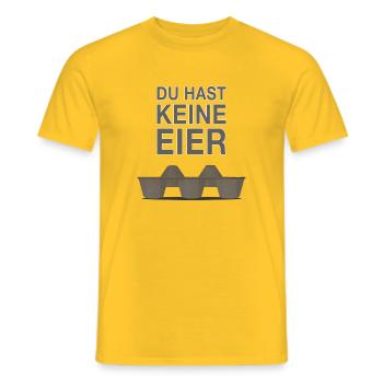 You Have No Balls - Funny Cheeky Saying - Men's T-Shirt - yellow - Front - AI Model Male 178 dark (178cm)