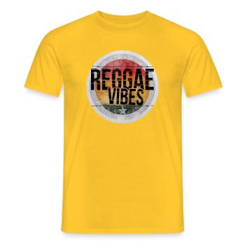 Cercle Reggae Vibes - T-shirt homme - jaune - Devant - AI Model Male 178 dark (178cm)