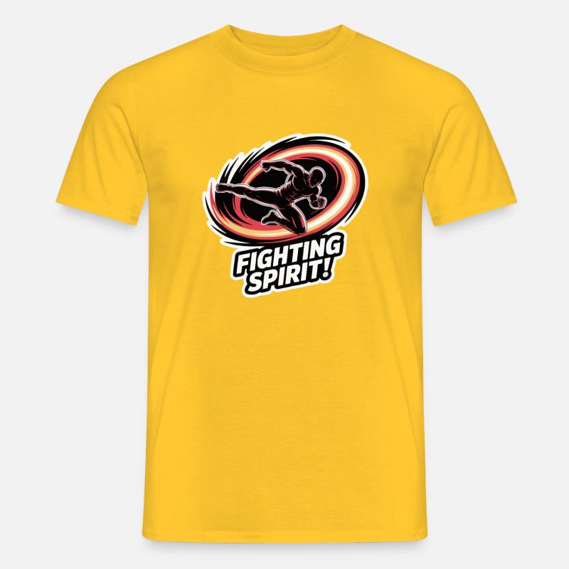 Ausbruch des Kampfgeistes - Männer T-Shirt - Gelb