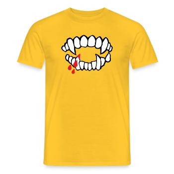 Halloween - T-shirt homme - jaune - Devant - AI Model Male 178 dark (178cm)