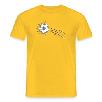 Fußball - Männer T-Shirt - Gelb - Vorne - AI Model Male 178 dark (178cm)
