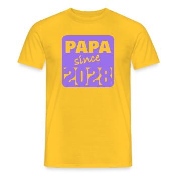 Vater 2028 - Männer T-Shirt - Gelb - Vorne - AI Model Male 178 dark (178cm)