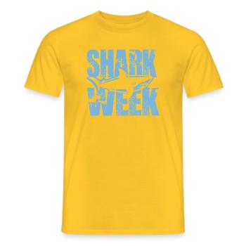 Semaine du Requin - T-shirt homme - jaune - Devant - AI Model Male 178 dark (178cm)