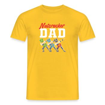 Noël Casse-Noisette Père Papa - T-shirt homme - jaune - Devant - AI Model Male 178 dark (178cm)