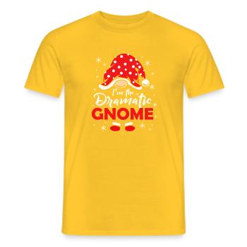 Gnom Drama - Männer T-Shirt - Gelb - Vorne - AI Model Male 178 dark (178cm)