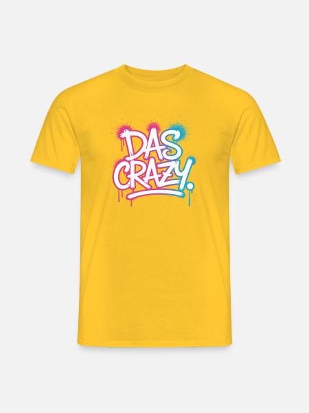 Das Crazy Jugendsprache Insider Meme Cool Verrückt - Männer T-Shirt - Gelb