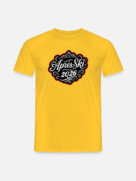 Après-ski 2026 Après-ski - Men's T-Shirt - yellow