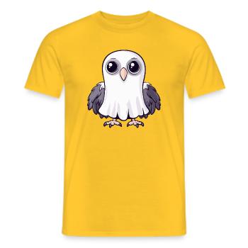 Harpy Bird Halloween Ghost - Men's T-Shirt - yellow - Front - AI Model Male 178 dark (178cm)