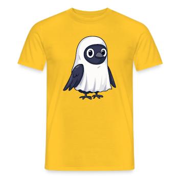 Corbeau Corbeau Halloween Fantôme - T-shirt homme - jaune - Devant - AI Model Male 178 dark (178cm)