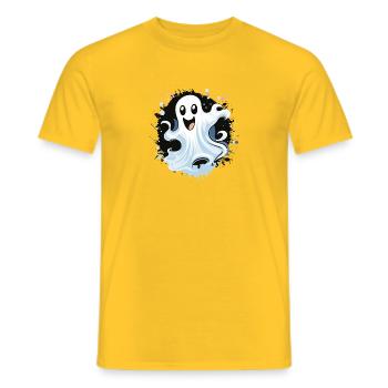 Fröhlicher Geister Spritzer - Männer T-Shirt - Gelb - Vorne - AI Model Male 178 dark (178cm)