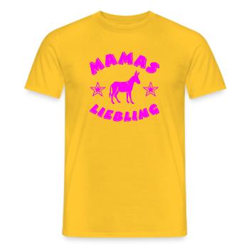 âne - T-shirt homme - jaune - Devant - AI Model Male 178 dark (178cm)